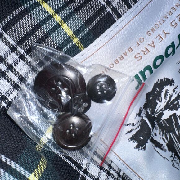 Barbour Icons Haydon Waxed Double-Breasted Coat Jacket NWT Mens Medium Olive D/C - Picture 16 of 16